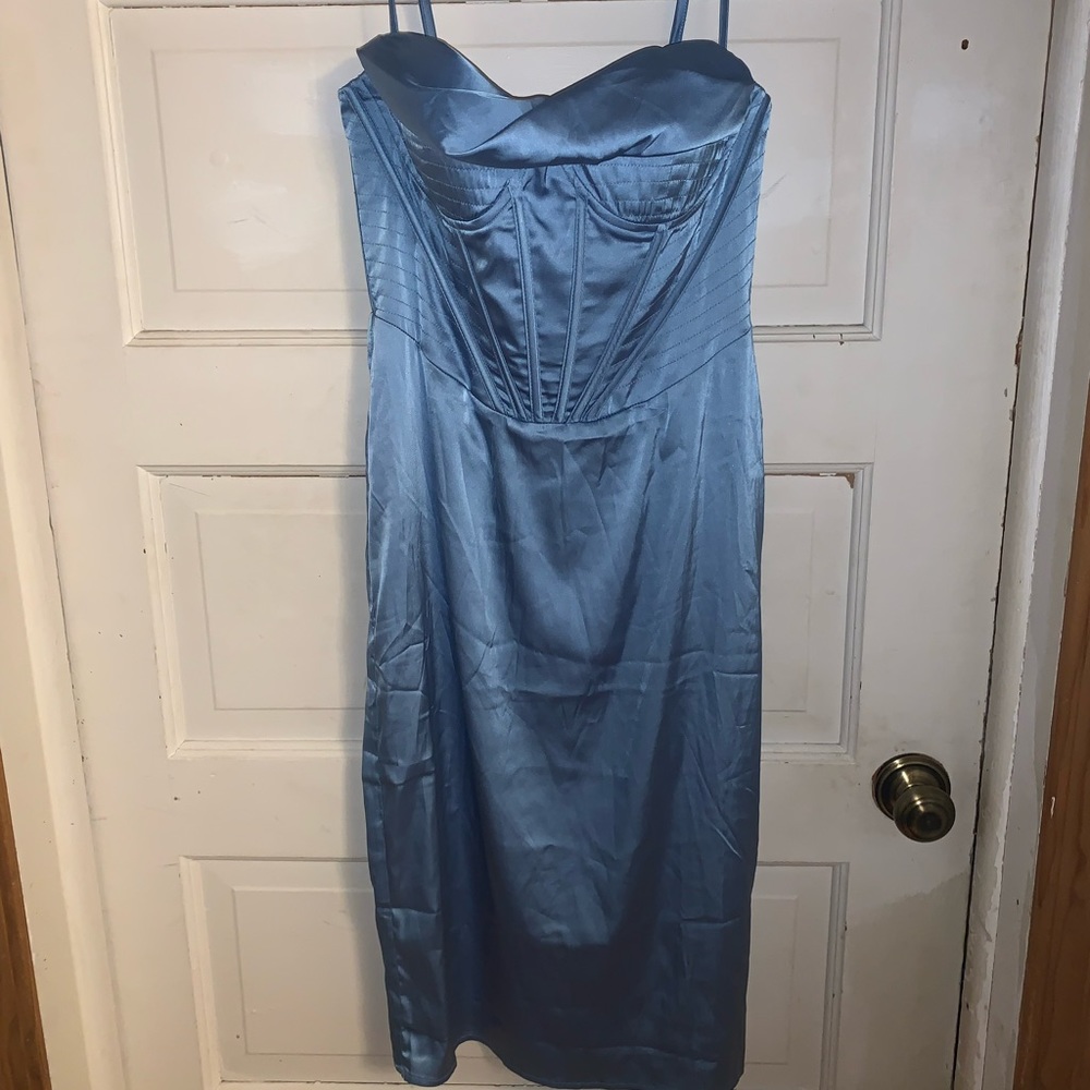 Silk knee length dress